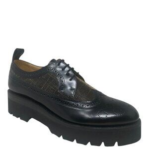 The Office of Angela Scott Miss Lucy Derby Black Wingtip Platform Oxford 13